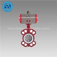 Penumatic Actuator 연성 철 웨이퍼 버터 플라이 밸브
