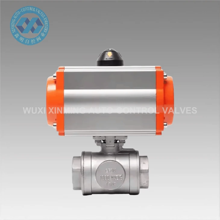 info-1-1 High Quality Stainless Steel Pneumatic Three-way Ball Valve