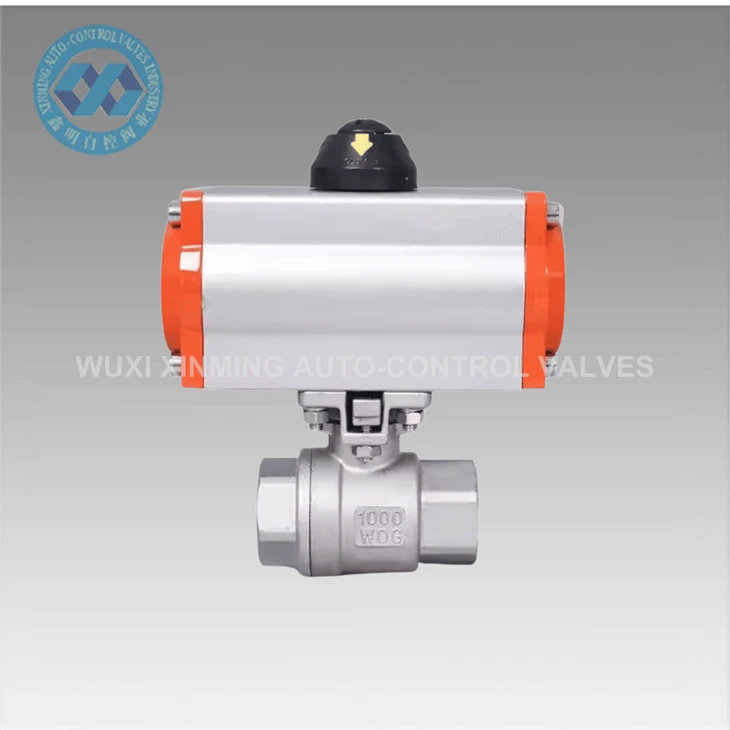 Single And Double Action Ball Valve With Actuator